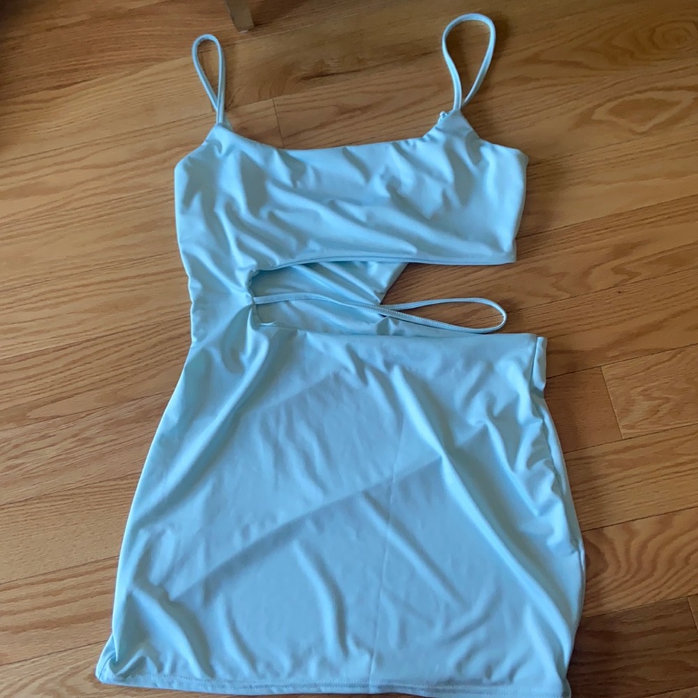 blue summer dress